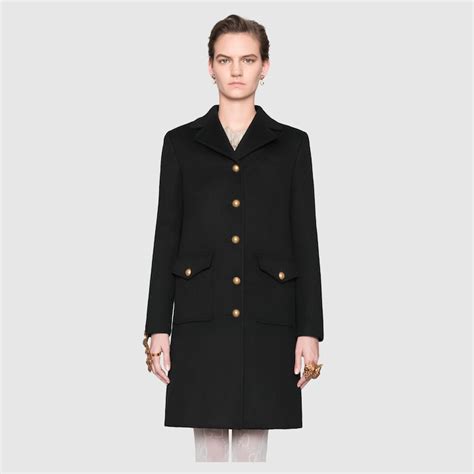 gucci cappotto lana angora|Gucci Cappotto Ancora Con Ricamo .